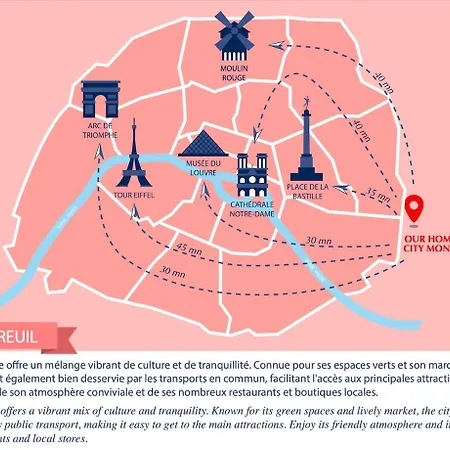 Lägenhet Mignonne Maisonnette Montreuil (Seine-Saint-Denis)